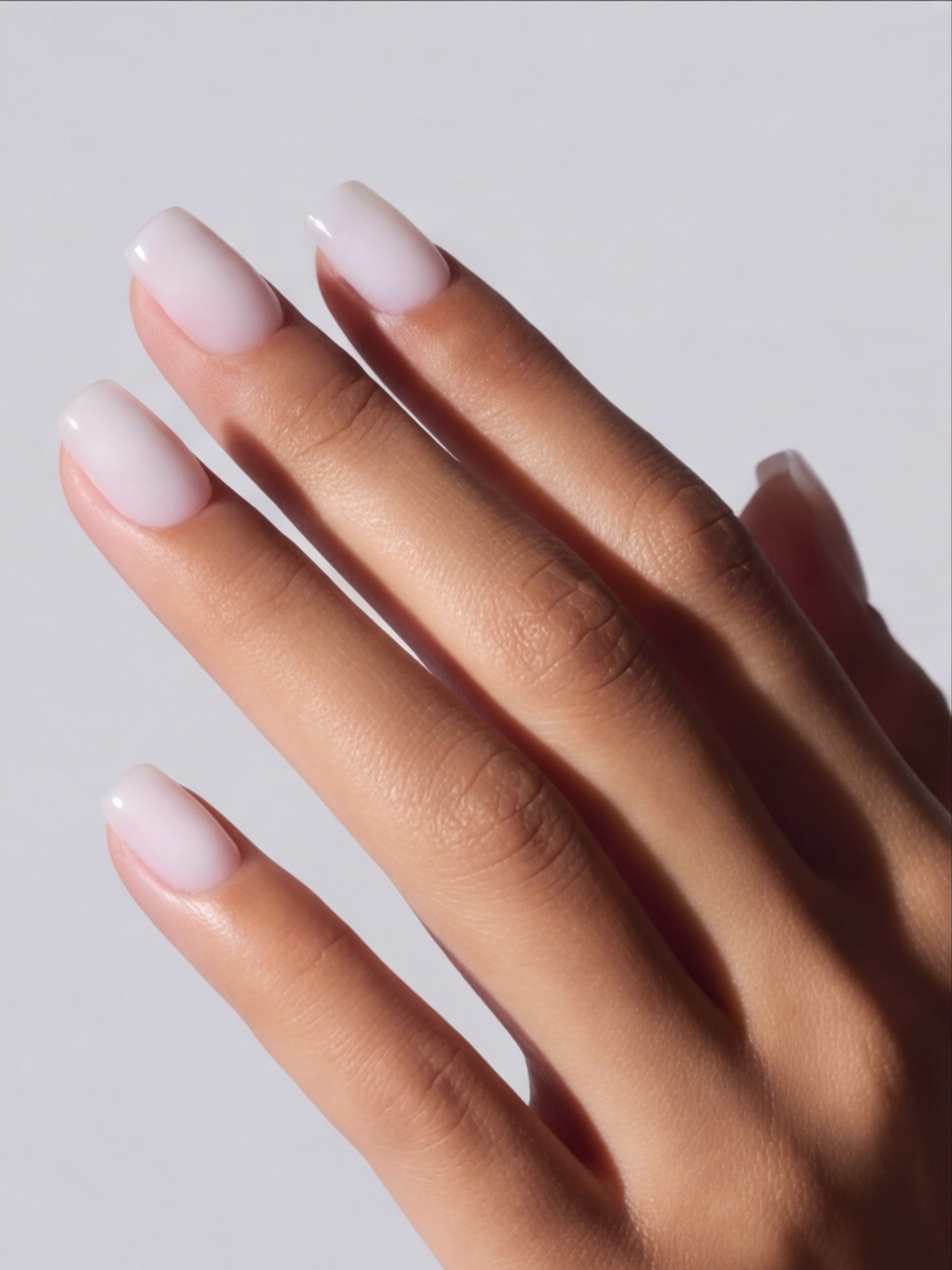Milky white squoval